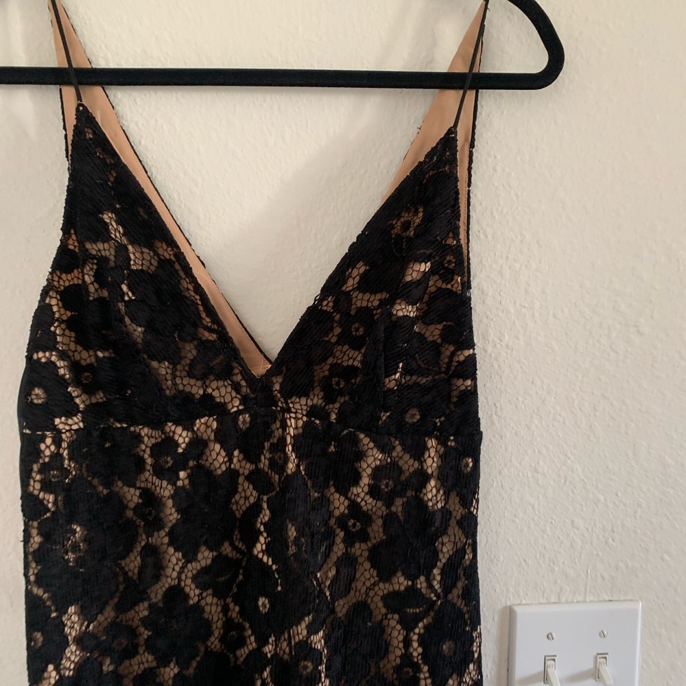 NWT FP DANGEROUS LOVE VELVET EMBROIDERED BABYDOLL CAMI DRESS - Picture 4 of 4